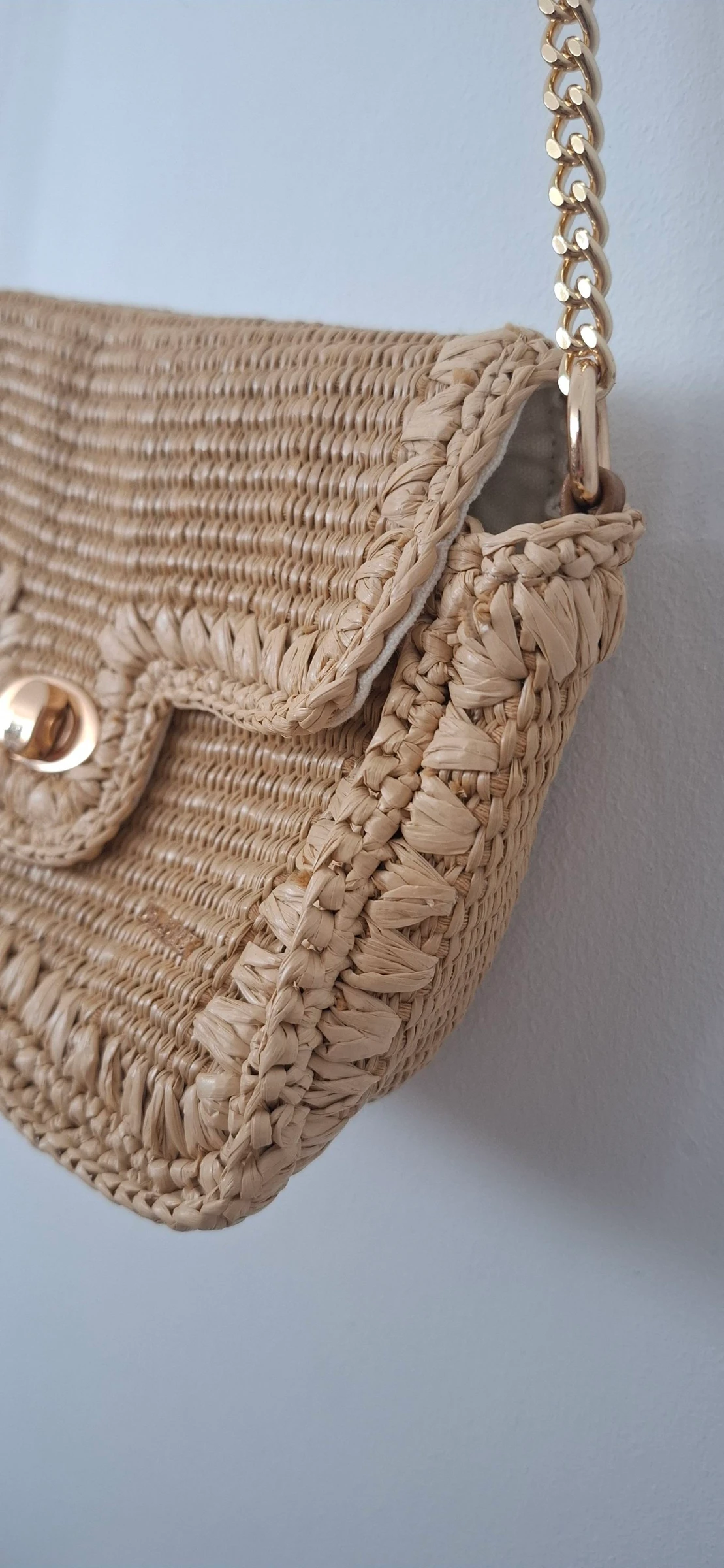 🤎 Sac à main bandoulière effet paille / jute – bohème chic – neuf – photo 11